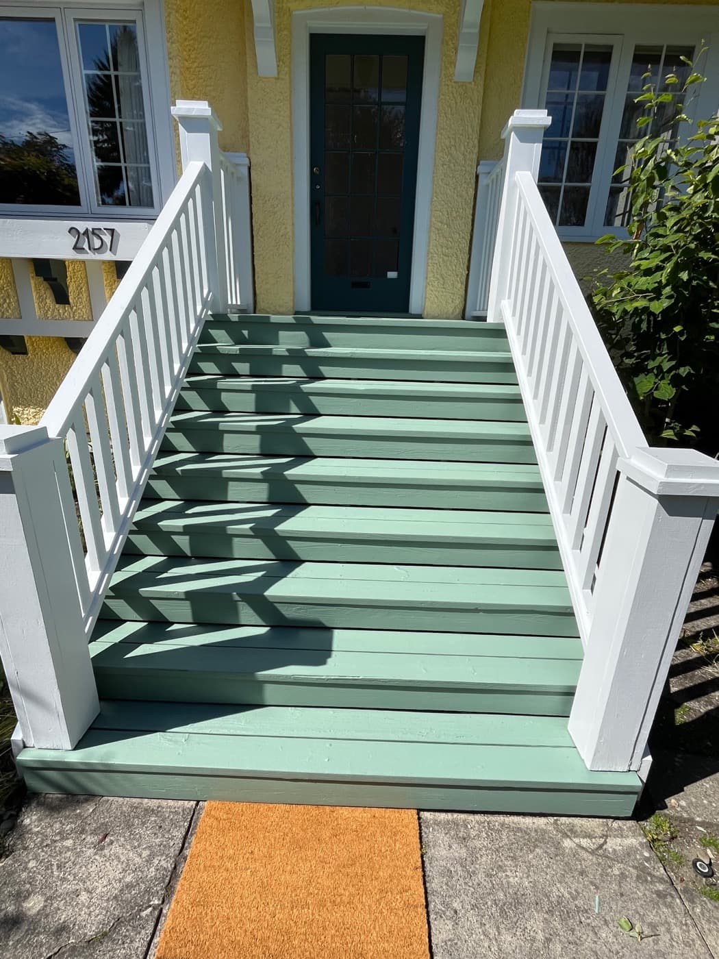 Front steps & railing repaint — Coquitlam